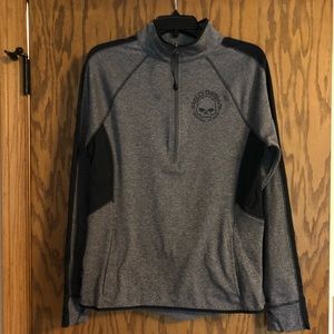 Harley Davidson Long Sleeve 1/2 Zip (Womens Large)
